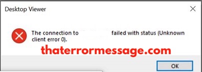 Unknownclient Error 0 Citrix