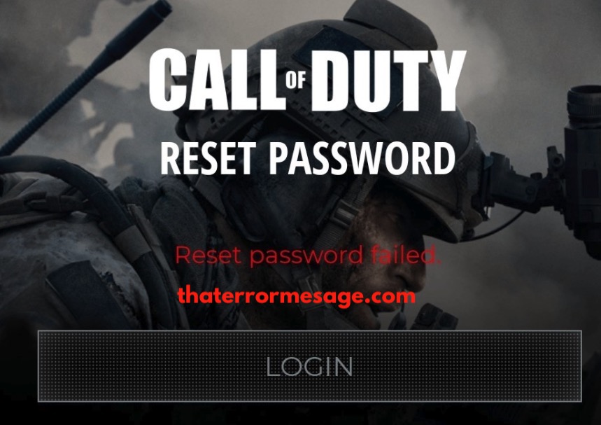 Call Of Duty Reset Password Failed