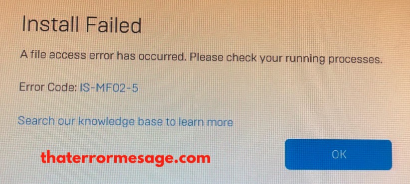 Install Failed Is Mf02 5 Epic Games