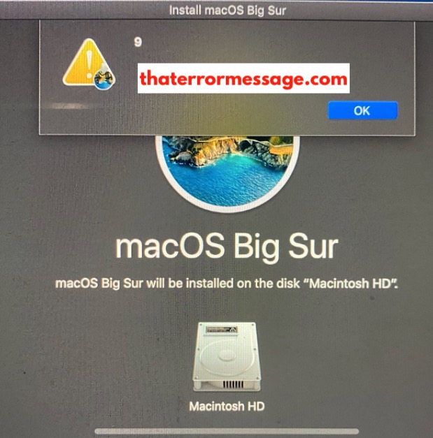 Macos Big Sur Install 9 Error