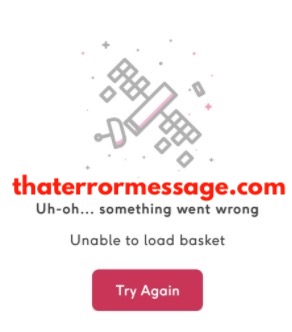 Something Went Wrong Moonpig