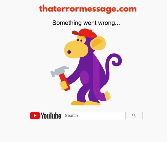 Something Went Wrong Youtube Monkey