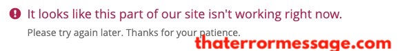 Part Of Site Not Working Right Now Chase