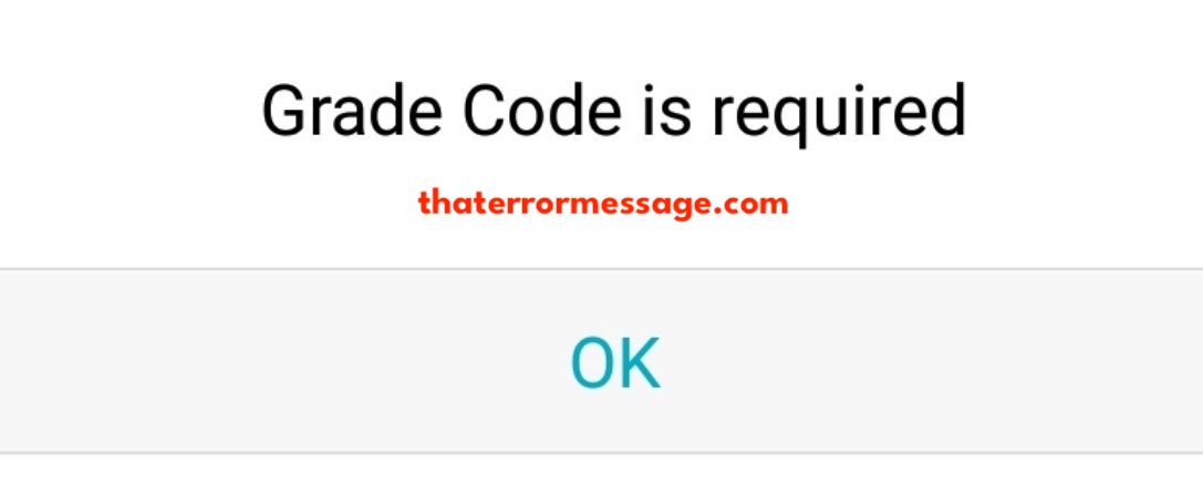 Grade Code Is Required Eco Cash