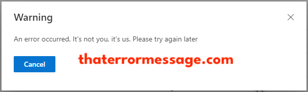 Warning Error Occurred Emails Microsoft 365