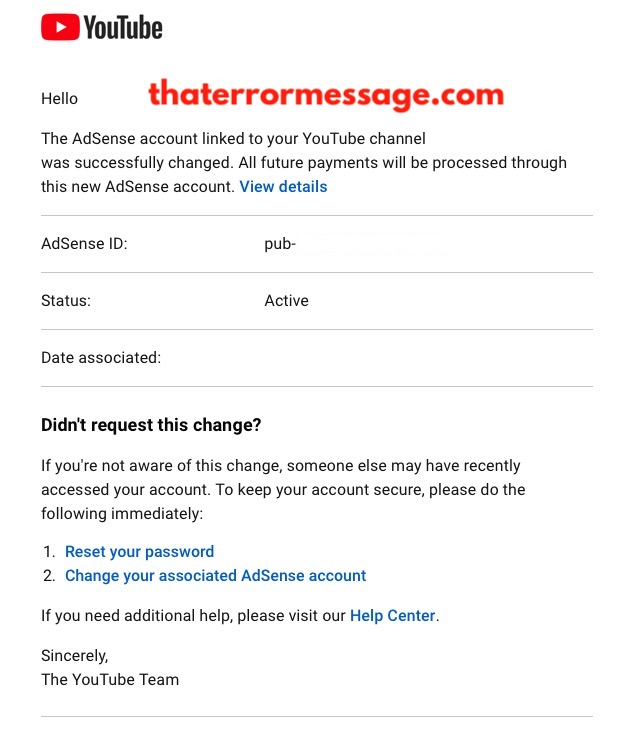 Changes To Your Youtube Payment Details
