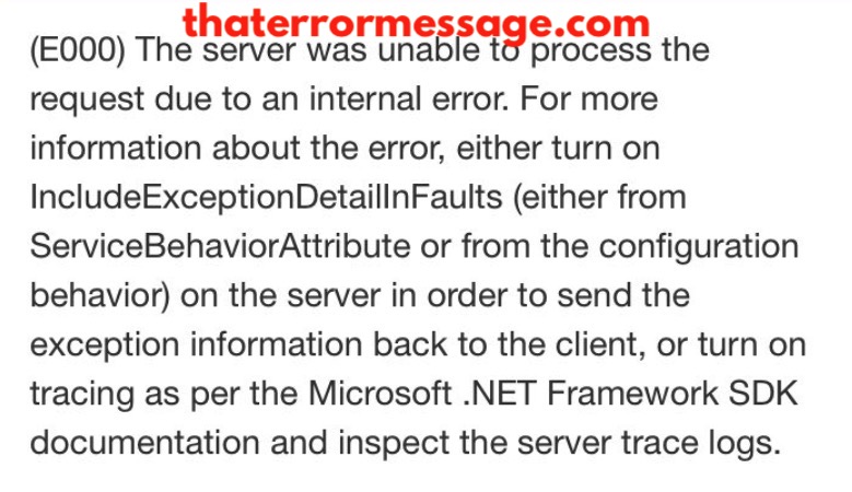 E000 Server Unable To Process The Request Eastwest Bank