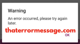 An Error Occurred V Banking
