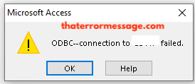 Microsoft Access Odbc Connection To Failed