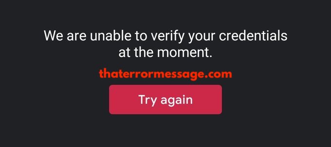 Unable To Verify Your Credentials At The Moment Google Play