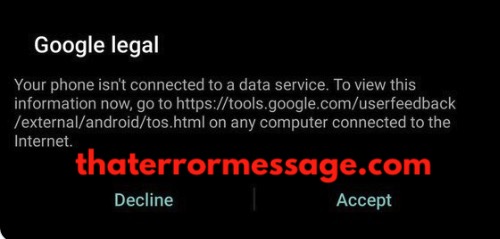 Your Phone Isnt Connected To A Data Service Google Legal