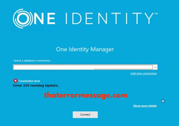 One Identity Error 255 Running Update