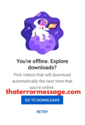 Youre Offline Youtube Error