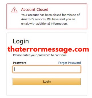 Account Closed Amazon Misuse Of Amazon Services