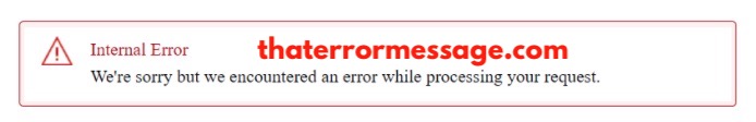 Sorry We Encountered An Error While Processing Your Request Amazon