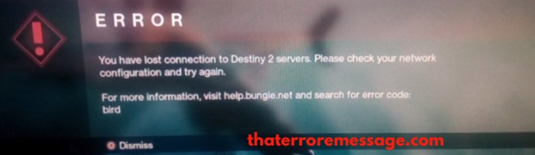 Lost Connection To Destiny 2 Servers