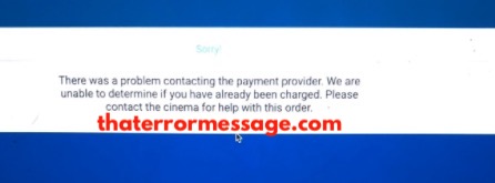 Problem Contacting The Payment Provider Screen Machine