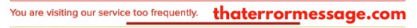 Visiting Our Service Too Frequently Tik Tok