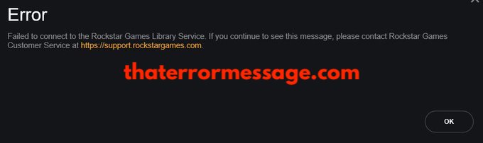 Failed To Connect To Rockstar Games Library Service