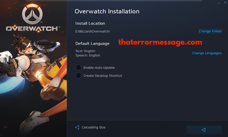 Overwatch Calculating Size Stuck