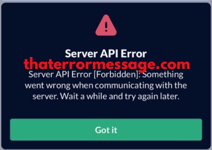 Server Api Error Offer Up