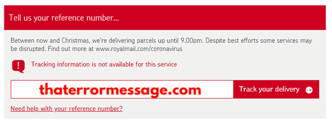 Tracking Information Not Available For This Service Royal Mail