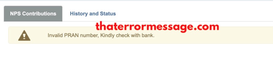 Invalid Pran Number Sbi Bank Of India