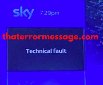 Technical Fault Sky Tv