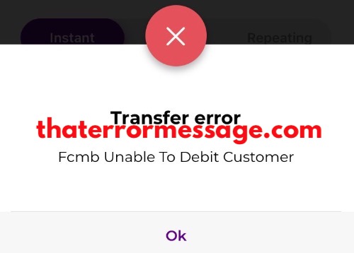 Transfer Error Fcmb Unable To Debit Fcmb Bank