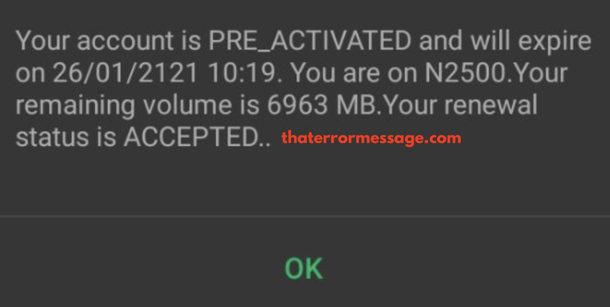 Your Account Is Pre Activated Glo Nigeria