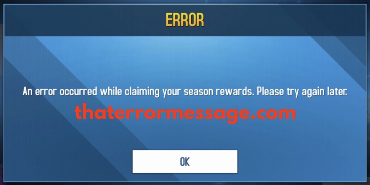 An Error Occured While Claiming Your Season Rewards Asphalt