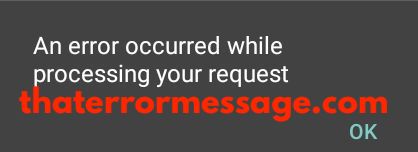 An Error Occurred While Processing Your Request Econet