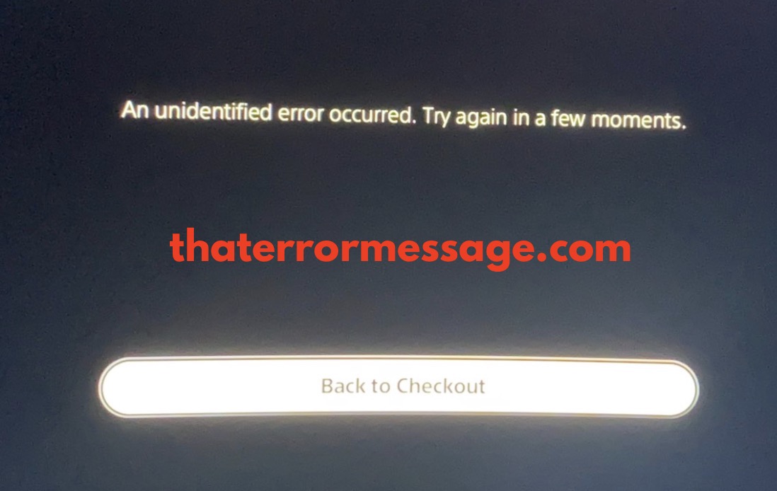 An Unidentified Error Occured Fortnite