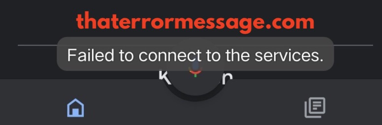 Failed To Connect To The Services Google Nest