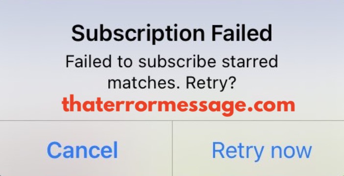 Sky Football Subscription Failed