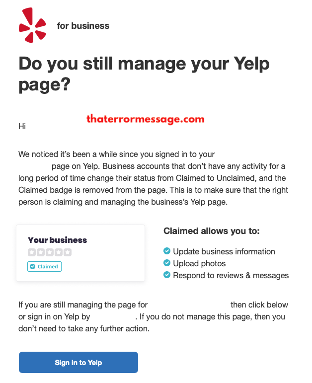 Do You Still Manage Your Yelp Page