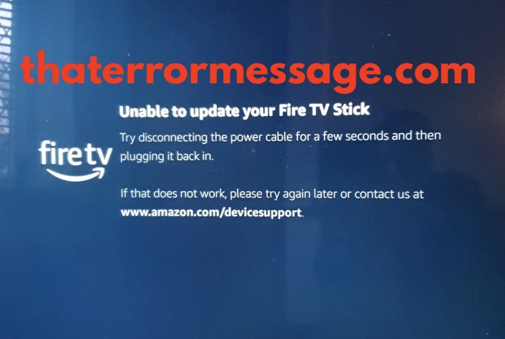 Unable To Update Your Verify Your Fire Tv Stick