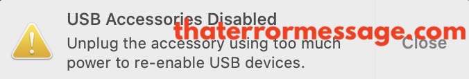 Usb Accessories Disabled Macos