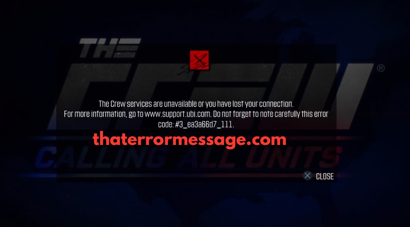 The Crew Services Are Unavailable Code 3 Ea3a66d7 111