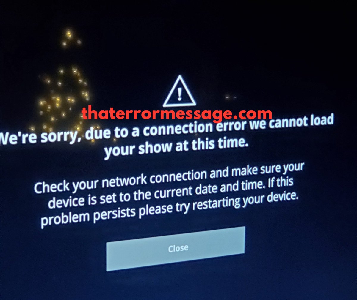 Due To A Connection Issue We Cannot Load Your Show At This Time Amazon Prime