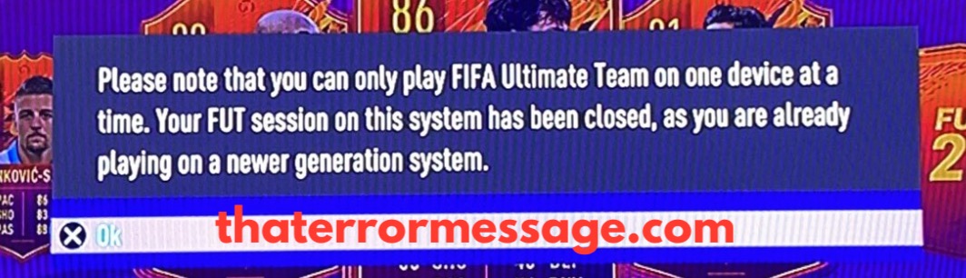 You Can Only Play Fifa Ultimate Team On One Device At A Time