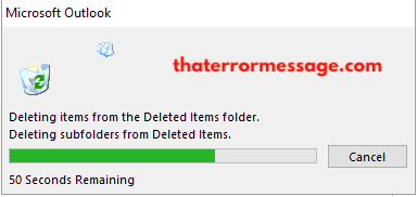 Deleting Items From The Deleted Items Folder
