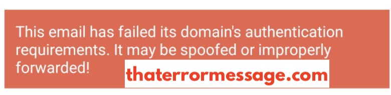 Email Has Failed Its Domains Authentication Protonmail