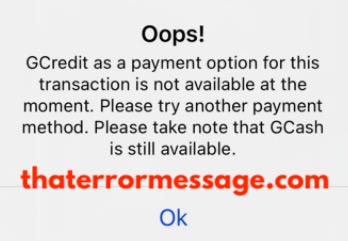 Gcredit As A Payment Option For This Transaction Gcash