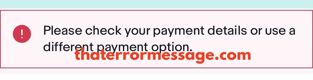 Please Check Your Payment Details Ebay