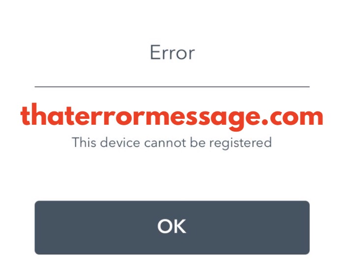 This Device Cannot Be Registered Foreo