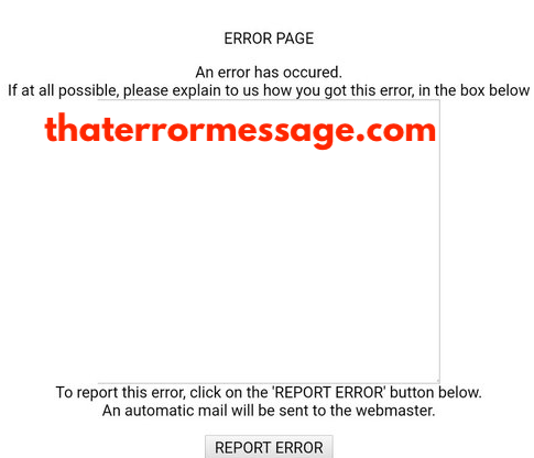 An Error Has Occurred Unisa