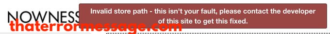 Invalid Store Path Nowness