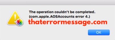 Com Apple Aosaccounts Error 4