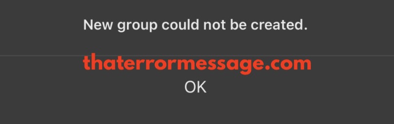 New Group Could Not Be Created Signal App